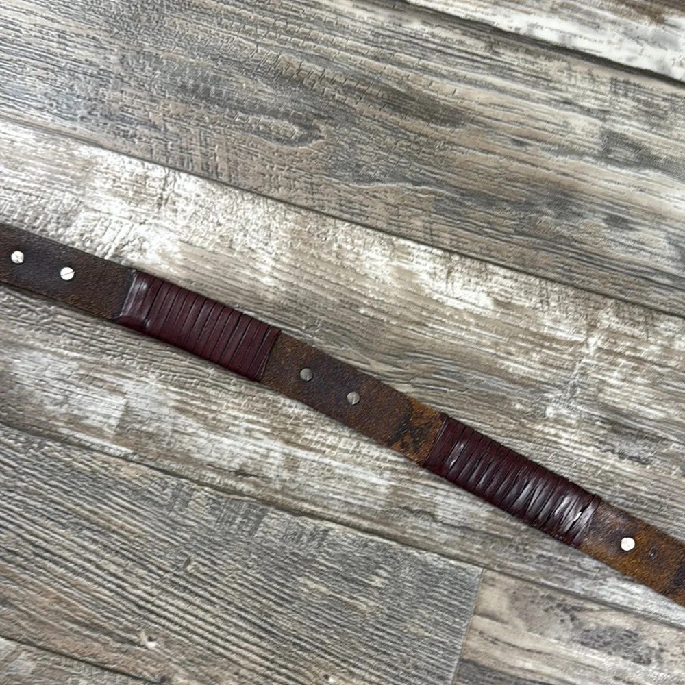 Vintage BRIGHTON Men's Leather Belt - Brown, Size 40